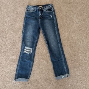 Altar'd State Dark Blue Boyfriend Jeans